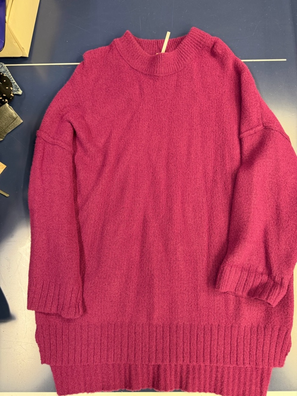 Free People Plum Caspia Tunic Sweater